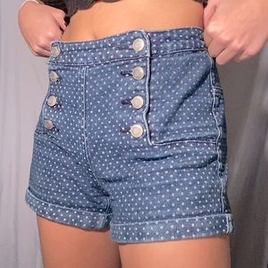 high waisted spotted rue 21 shorts